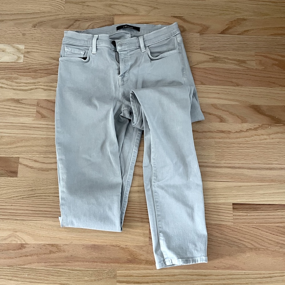 J Brand Light Blue Gray High Rise Skinny Jeans Size 30